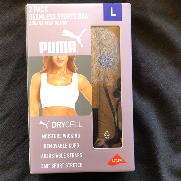 Puma Other - Puma Seamless Sports Bra 2-Pack - Grey and Black